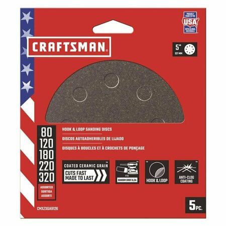 CRAFTSMAN CM RAN ORB SANDPAPER 5PK 9126052